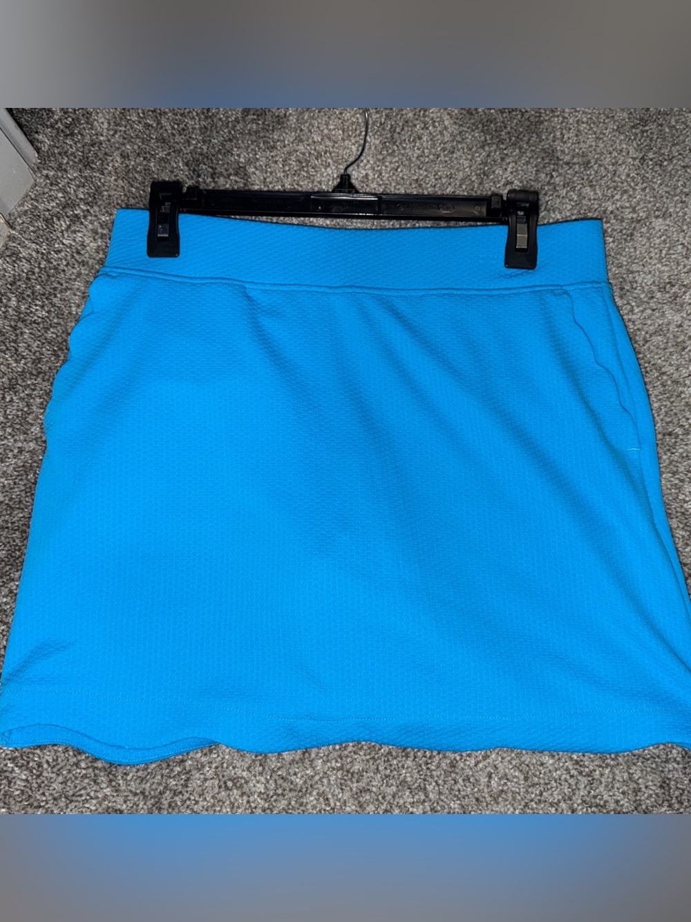 Vibrant Blue Golf Skort with Pockets and Scallop Detail